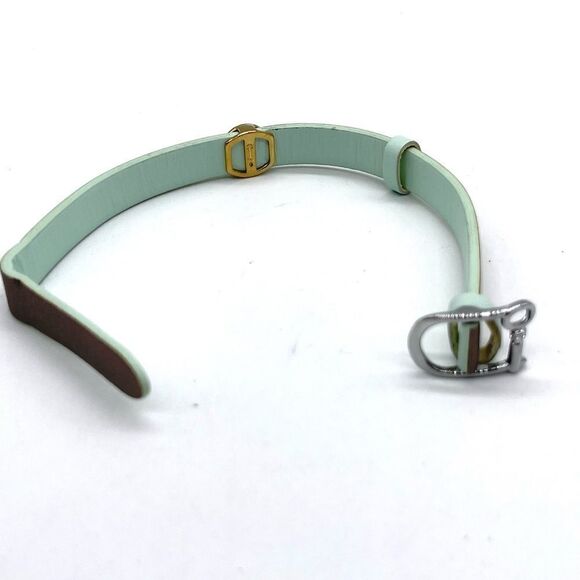 Stella & Dot Keep Collective Leather Bracelet w/ One Crystal Paved Charm - Picture 3 of 4